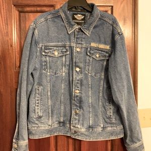 Men’s HD heavy jean jacket - worn once